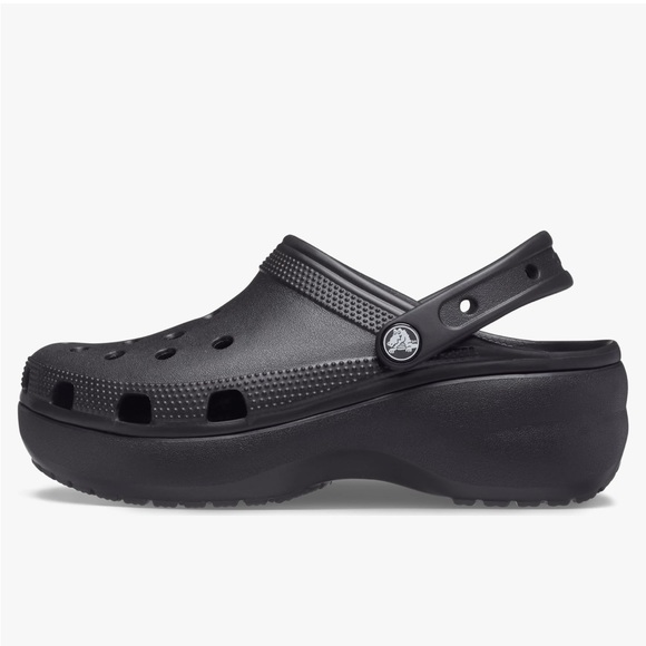 Women’s Black Classic Platform Crocs - Picture 2 of 4